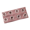 thumbnail image 1 of Diadema para mujer de color liso con agujeros metálicos, diadema ancha para gimnasio, estilo casual, turbante elástico., 1 of 8