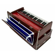 Naad Original Professional 9 Stopper Portable Teak Harmonium with Bag
