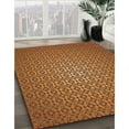 thumbnail image 3 of Ahgly Company Machine Washable Indoor Square Transitional Orange Area Rugs, 7' Square, 3 of 7