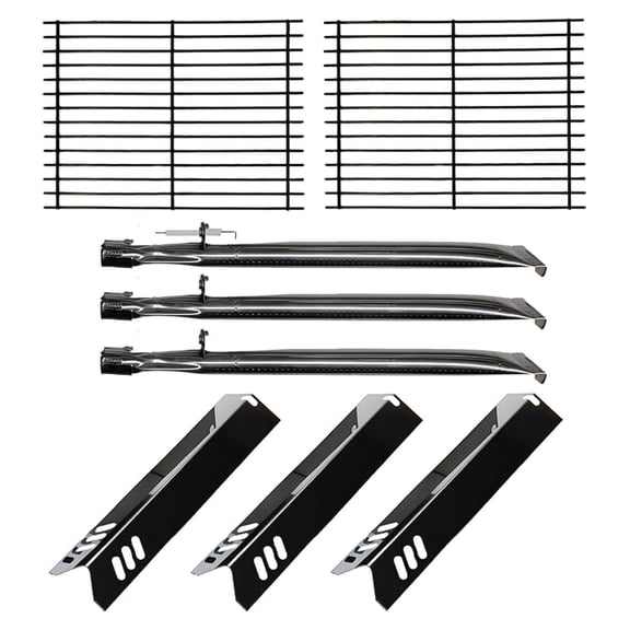 Master Cook 3 Burner Grill Repair Kit - 2 Grids, 3 Heat Plates & 3 Burners