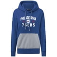 thumbnail image 2 of Women's Levelwear Royal Philadelphia 76ers Bonfire Pullover Hoodie, 2 of 3