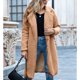 thumbnail image 5 of Pntutb Mujeres Fuzzy Fleece Lapel Open Front Long Cardigans Coat Faux Fur Otoño Invierno Warm Outwear Chaquetas Liquidación Pntutb Pntutb-2713, 5 of 7