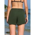 thumbnail image 5 of Anwell Drawstring Waisted Swim Shorts for womens Mesh Side Split Swimsuit Bottoms with Pockets, 5 of 6