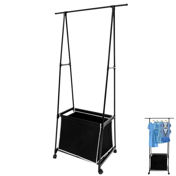 IFANLANDOR Clothes Dry Rack Metal A Shaped Hanger Stand for Living Room 1Pack