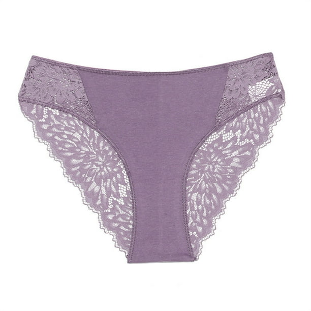 Gibobby Tangas de mujer sexy encaje Día de San Valentín Ropa interior sexy de cintura para mujer, bragas de color sólido, ropa interior de encaje, bragas para mujer(Caqui, CH)