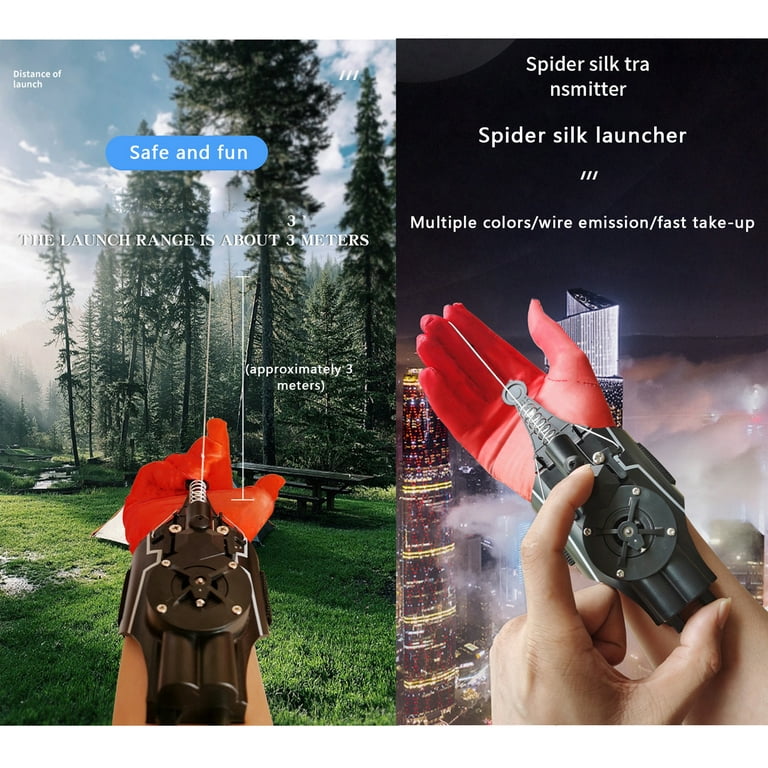 Spider Web Shooters Toy for Kids Fans,Cool Gadgets Spider Web Launcher  Wrist Bracers Gift for Christmas Birthday