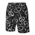 thumbnail image 3 of Wukai Snake Print Beach Trunks with Compression Liner Swimsuit Quick Dry Beach Sports Shorts with Pocket-Medium, 3 of 8