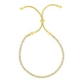 thumbnail image 1 of ADJ Tennis Bracelet Cubic Zirconia Yellow String Clasp 9.25 4.2 gr, 1 of 2