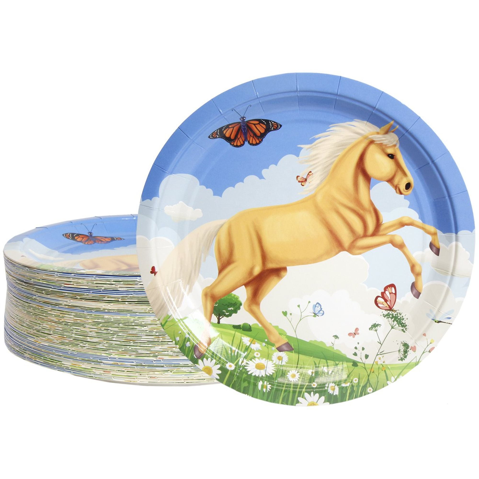 horse paper plates