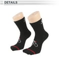 thumbnail image 3 of Calcetines de ciclismo absorbentes de sudor, anti-fricción, calcetines de bicicleta al aire libre negros unisex 1 par letra, 3 of 6