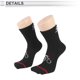 thumbnail image 3 of Calcetines de ciclismo absorbentes de sudor, anti-fricción, calcetines de bicicleta al aire libre negros unisex 1 par letra, 3 of 6
