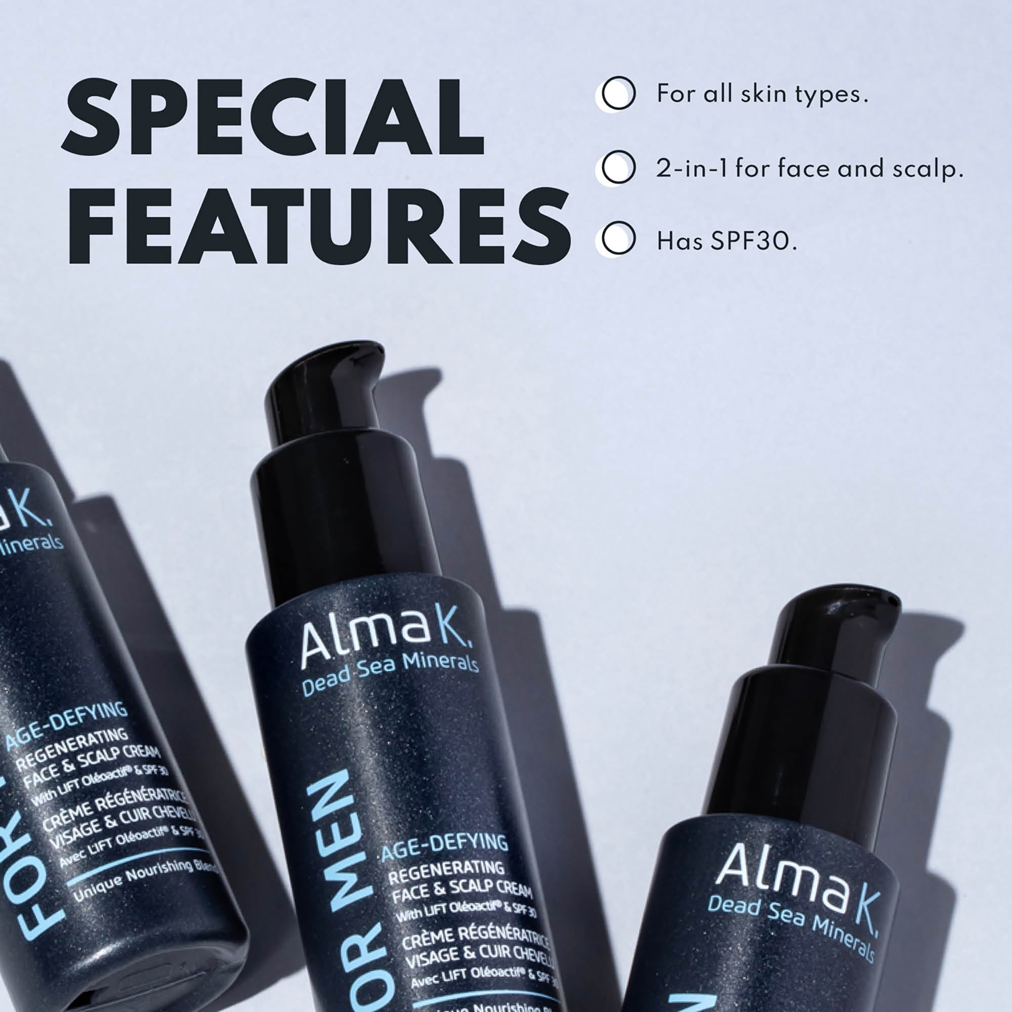 Alma K Age Defying Face and Scalp Cream, Face Moisturizer, 2 oz
