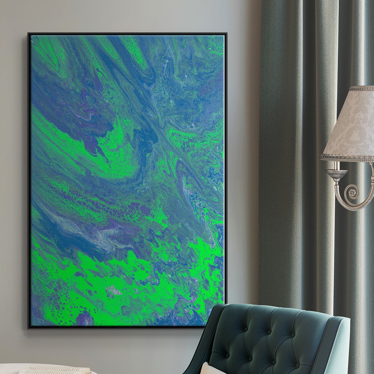 M93 Framed Premium Gallery Wrapped Canvas - Ready to Hang - 17 x 25 - Black Floating Frame