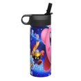 thumbnail image 2 of Kirby Kids Insulated Water Bottle With Straw - 18 Oz Stainless Steel Double Wall Vacuum Cup, Leakproof, Bpa Free, Suitable For Boys And Girls, 2 of 5