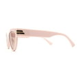 thumbnail image 5 of Womens Mod 20s Art Deco Cat Eye Horn Rim Plastic Sunglasses Pink Brown, 5 of 5
