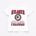thumbnail image 6 of Women's Gameday Couture White Atlanta Falcons Oversized All-Time Classic Flowy T-Shirt, 6 of 6