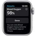 thumbnail image 3 of Restored Apple Watch Series 6 GPS + Cellular, 40mm Silver Stainless Steel Case with White Sport Band - Regular, 3 of 4