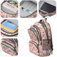 thumbnail image 4 of Princess and Strawberry Pink Pattern Backpack for School, Cute School Bag with Adjustable Shoulder Straps and Padded Back, 16.9"x12.6"x5.9", 4 of 5