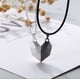 thumbnail image 2 of Collar de pareja con piedra de los deseos y empalme magnético de amor para clavícula, 2 of 5