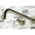 thumbnail image 3 of Kingston Brass KS8048BX Metropolitan Two-Handle Wall Mount Roman Tub Faucet, Brushed Nickel, 3 of 7