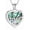 Silver, variant on Cremation Jewelry Guitar Heart Urn Necklace for Human Ashes for Women Men Abalone Shell Memorial Ashes Keepsake Pendant