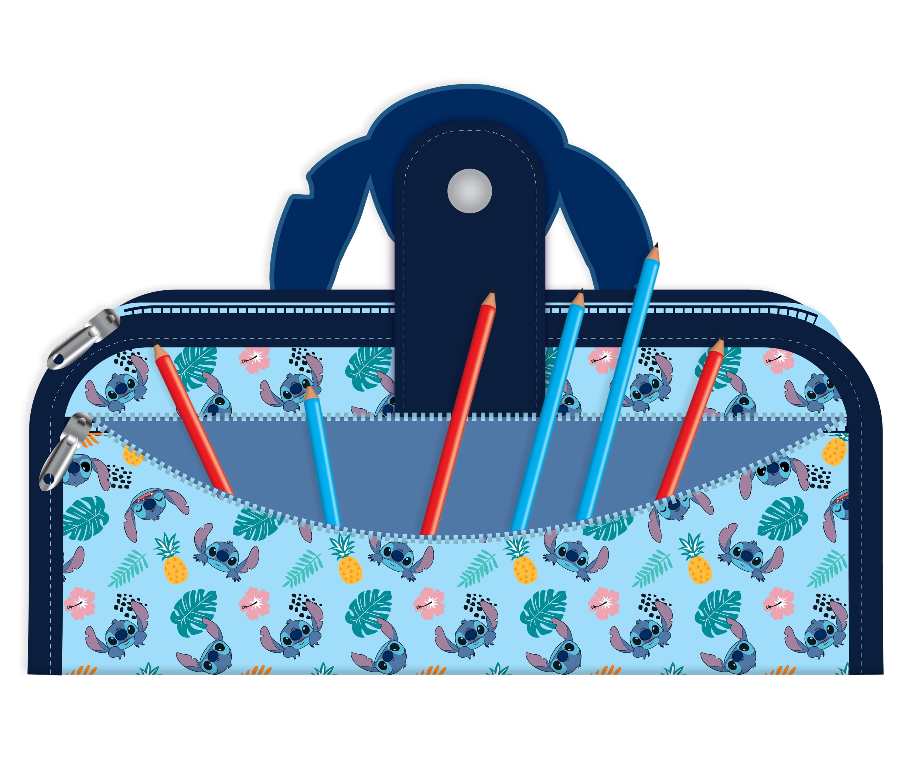 Disney Stitch Utility Pencil Pouch for Students, Elementary School