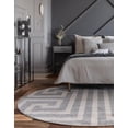 thumbnail image 5 of Unique Loom Athens Collection Area Rug - Greek Key (7' 10" Round Gray/Beige), 5 of 7