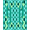 Teal, Pattern 3, variant on ODIKA 4' x 6' Machine Washable Non-Slip Area Rug, Geometric Labyrinth High Traffic Rug, Blue, 492278