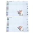 thumbnail image 2 of Shisuyan Calendrier Mural Papier Multi 2Ensemble 29.6x20.7x0.02 Po Décoration Maison Bureau, 2 of 8