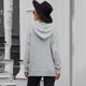 thumbnail image 4 of Sudadera con capucha para mujer, sudadera con capucha de manga larga, jersey de punto, jersey de cuello alto de gran tamaño para mujer, jersey de punto elegante para otoño e invierno (XL), 4 of 6