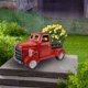 thumbnail image 2 of Retro Style Solar Pickup Truck Garden Decoration Truck Flower Pot With Car Light, 2 of 3