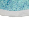 thumbnail image 3 of Northlight 48" Light Blue Iridescent Mesh Glittered Snowflakes Christmas Tree Skirt, 3 of 3