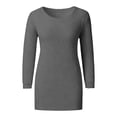 thumbnail image 4 of WCJM Women's Long sleeve T-shirt Womens Round Neck Sweater Long Sleeve Loose Pullover Top, 4 of 5