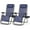 Blue, variant on Atilioo Zero Gravity Chairs Set of 2, Adjustable Folding Recliner, Portable Lounge Chair with Steel Frame, Mesh Fabric, Cup Holder Trays & Pillow for Beach, Camping & Patio, Blue