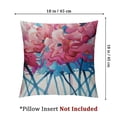 thumbnail image 4 of nygtbtfer Watercolor Flamingos Pillowcases Abstract Animal Art Painting Pillow Case Decorative Throw Pillow Cover for Home Sofa Office  White, 4 of 7
