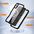 thumbnail image 5 of Dteck Magnetic for iPhone 16 Case Waterproof,Built-in Screen Protector IP68 Underwater 16FT Military Dropproof Compatible with MagSafe Full Body Shockproof Case 6.1",Black, 5 of 11