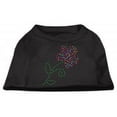 thumbnail image 2 of Multi-Colored Flower Rhinestone Shirt Black L (14), 2 of 2
