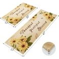 thumbnail image 2 of Sunflower Kitchen Mat Set of 2, Yellow Sunflower Kitchen Rugs and Mats Non-skid Washable Kitchen Floor Mats for in Front of Sink, Country Farmhouse Sunflower Kitchen Decor and Accessories(Vintage), 2 of 6