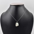 thumbnail image 4 of QNAVIC AA Ultra Fire Raw Ethiopian Opal Rough Handmade Dainty Pendant Necklace For Women, Healing Chakra Crystals, Birthstone Jewelry, Rhodium Plated 925 Sterling Silver Chain 18 inch, Wedding Gift, 4 of 5