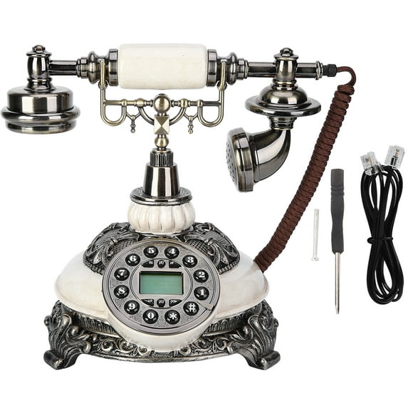 Teléfono antiguo vintage Fsk DTMF con registro de llamadas de 38 grupos y remarcación con un solo botón.