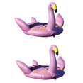 thumbnail image 1 of Swimline Solstice Water Sport Inflatable Flamingo 2 Rider Towable Tube (2 Pack), 1 of 6