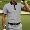 thumbnail image 5 of LIaqionyy Golf Shirts for Men Business Sports Short Sleeve Shirt Mens Lightweight Collared Printed Work Tops, 5 of 7