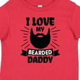 thumbnail image 4 of Inktastic I Love My Bearded Daddy with Beard Silhouette Boys or Girls Baby T-Shirt, 4 of 5