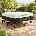 King Box Spring 10 Inch High Profile Metal Bed Base With Fabric Cover ...