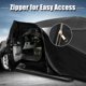 thumbnail image 3 of Unique Bargains Funda impermeable para coche para Toyota 4Runner 2002-2023, protección completa para exteriores con cremallera, color negro, 3 of 8