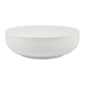 White Round Porcelain Serving Bowl, 46 Oz