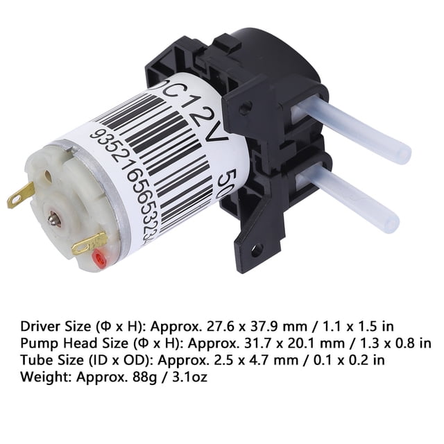 Peristaltic Liquid Pump Micro Peristaltic Pump Self Priming Pump with Silicone Tube for Experiment