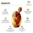 thumbnail image 5 of Olive Wood Honey Pot w/Honey Dipper, 5 of 7