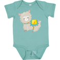thumbnail image 3 of Inktastic Cute Llama with Colorful Blanket Boys or Girls Baby Bodysuit, 3 of 5