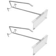 thumbnail image 3 of YUYUETIME 2Sets Stainless Steel Hook for Shop Display Pegboard Keeps Accessories 7.7X2.2In, 3 of 8